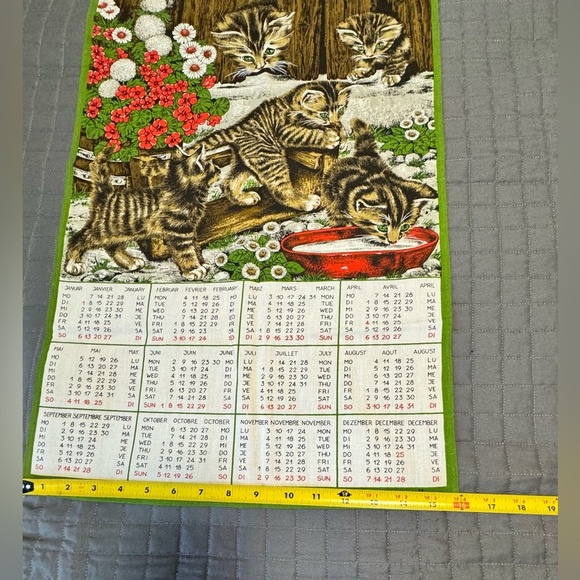 Vintage Calendar Cats Kitten - Picture 2 of 4